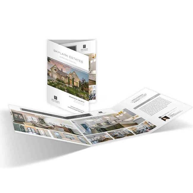 11x25.5 Roll-Fold Brochures